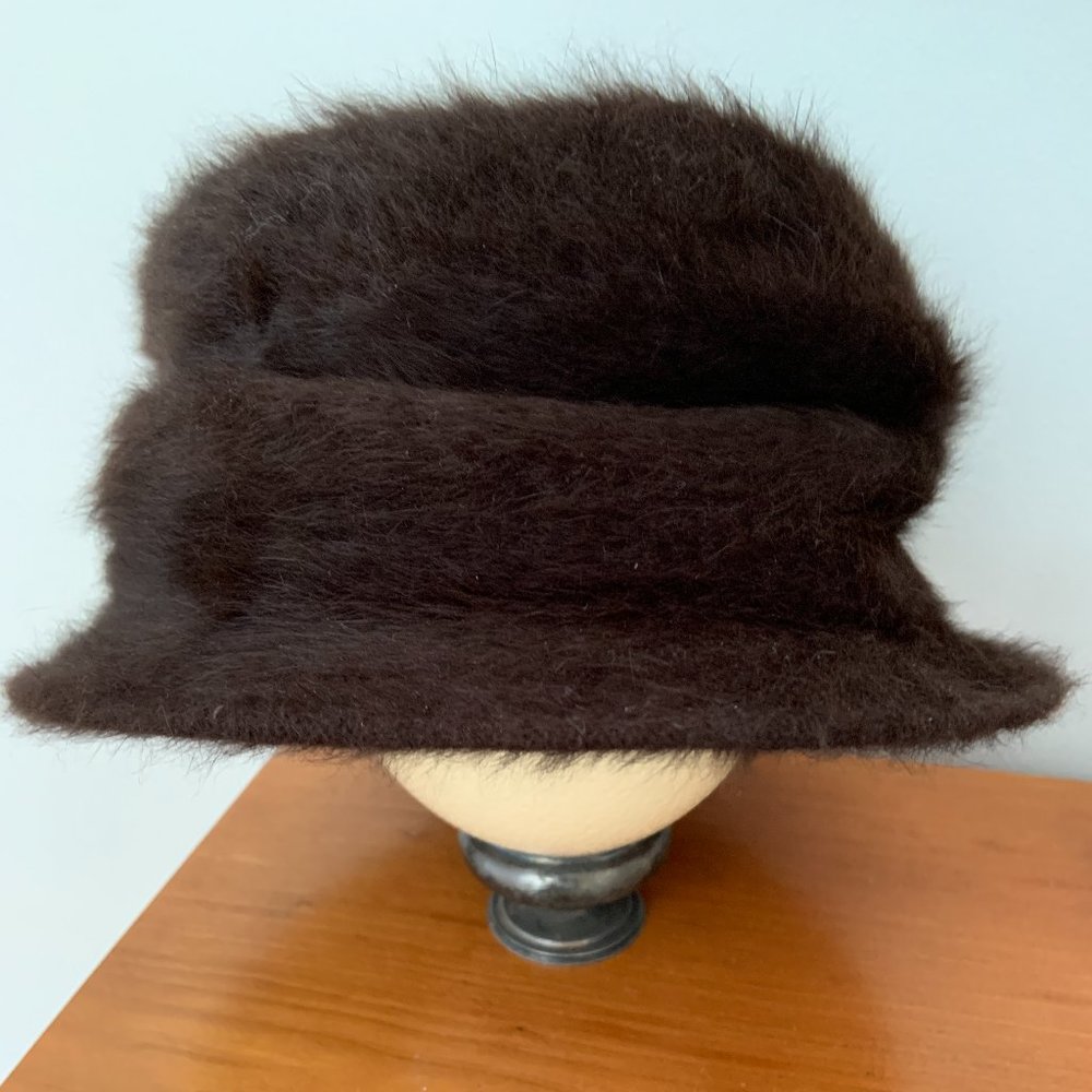NORBU Canada Angora Wool Chocolate Brown Hat